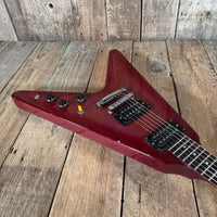 SOLD - Gibson Flying V Pink Burst 1984 Dirty Fingers pickups - Mahar's Vintage Guitars