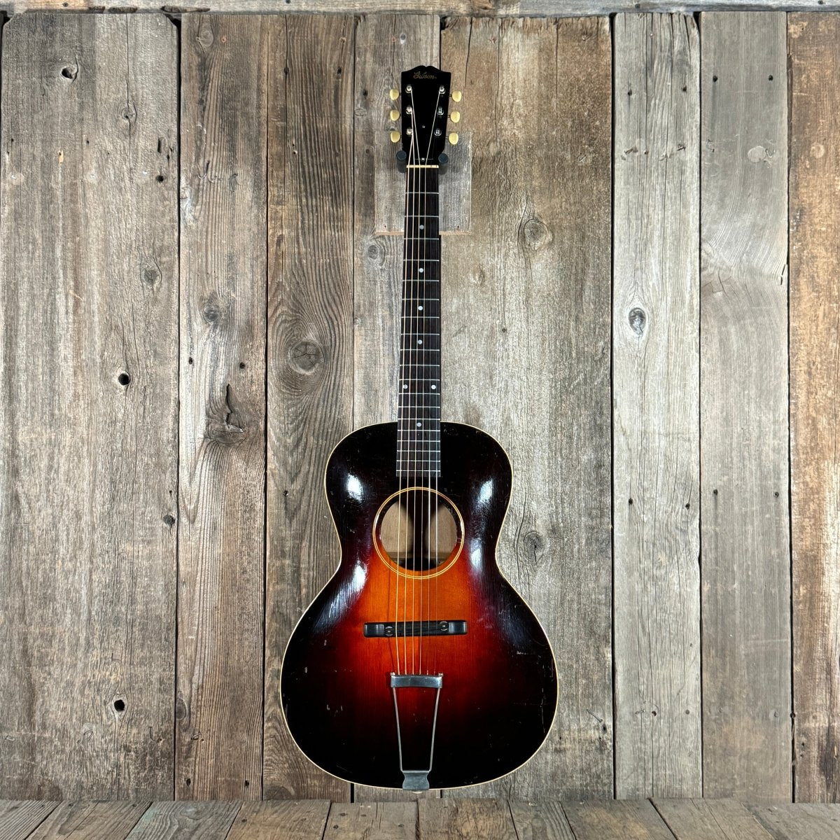SOLD - Gibson L - 50 Round Hole 1934 Sunburst - Mahar's Vintage Guitars