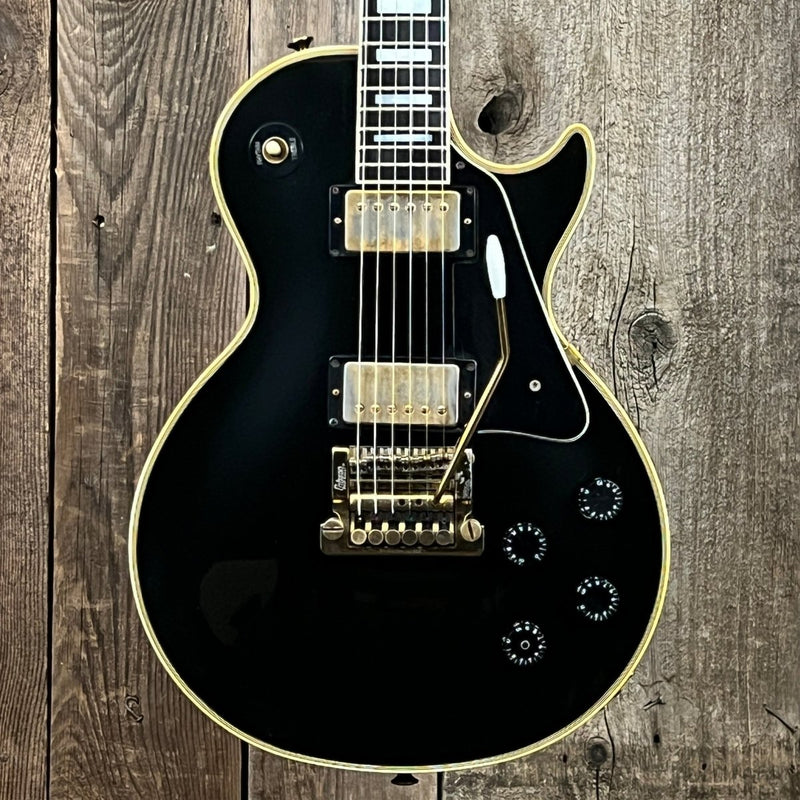 SOLD - Gibson Les Paul Custom 1985 Factory Kahler Ebony - Mahar's Vintage Guitars