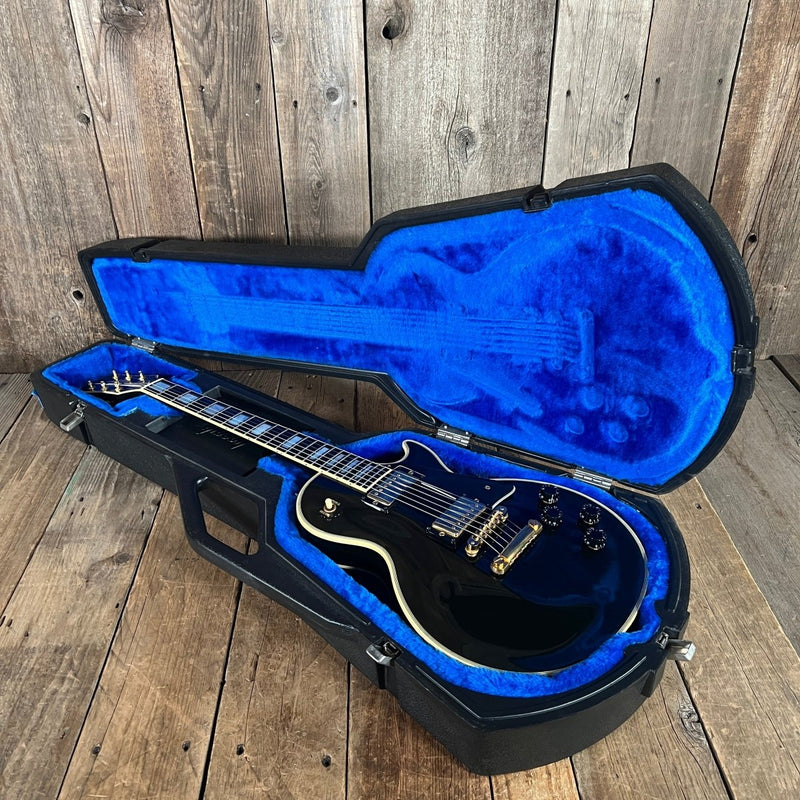 SOLD - Gibson Les Paul Custom 1988 Black Clean with Original Paperwork and Case - Mahar's Vintage Guitars