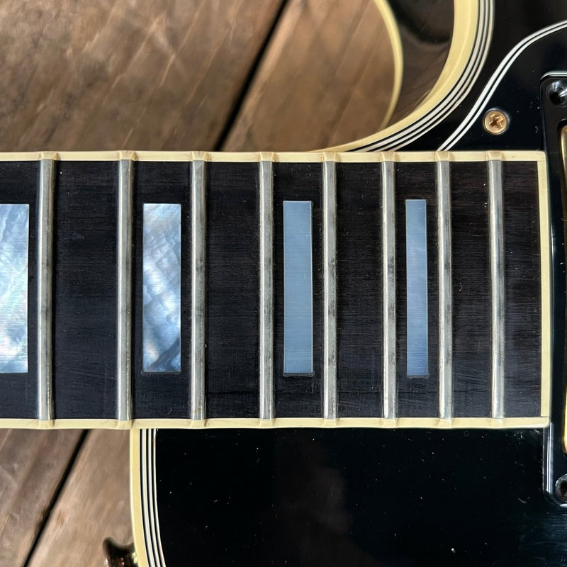 SOLD - Gibson Les Paul Custom 1988 Black Clean with Original Paperwork and Case - Mahar's Vintage Guitars