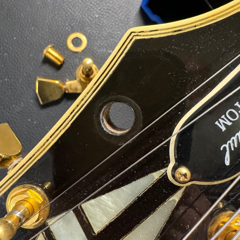 SOLD - Gibson Les Paul Custom 1988 Black Clean with Original Paperwork and Case - Mahar's Vintage Guitars