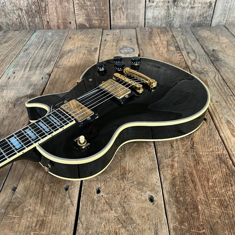 SOLD - Gibson Les Paul Custom 1988 Black Clean with Original Paperwork and Case - Mahar's Vintage Guitars