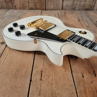 SOLD - Gibson Les Paul Custom Historic Custom Shop Alpine White 2005 - Mahar's Vintage Guitars