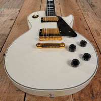 SOLD - Gibson Les Paul Custom Historic Custom Shop Alpine White 2005 - Mahar's Vintage Guitars