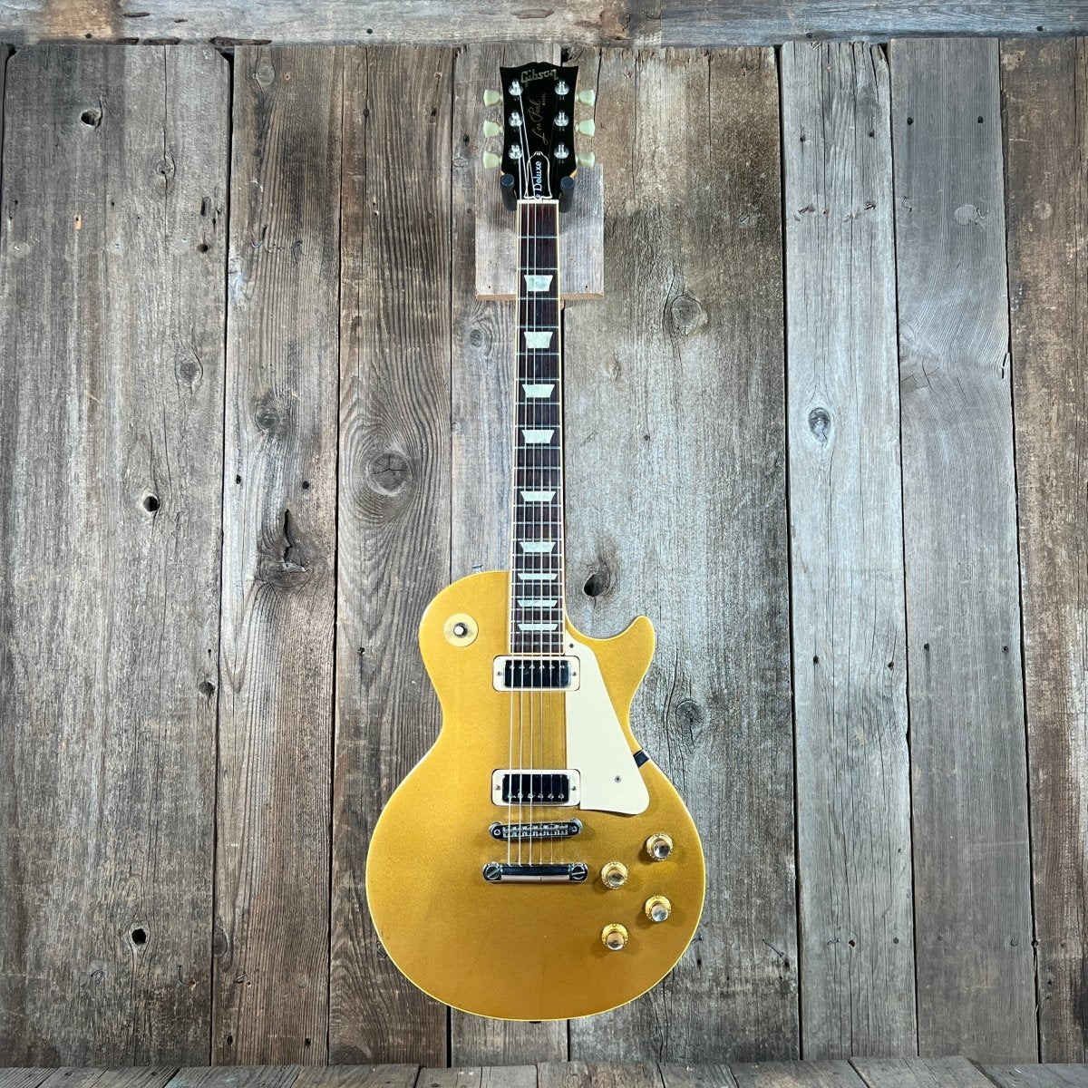 1977年製？Gibson Les Paul Pro Goldtop SOLD - Gibson Les Paul Deluxe 1977 Goldtop – Mahar's Vintage Guitars