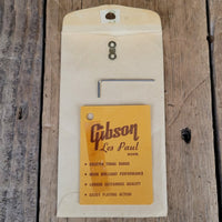 SOLD - Gibson Les Paul Hang Tag Envelope Allen Wrench 1950s 1959 Burst - Mahar's Vintage Guitars