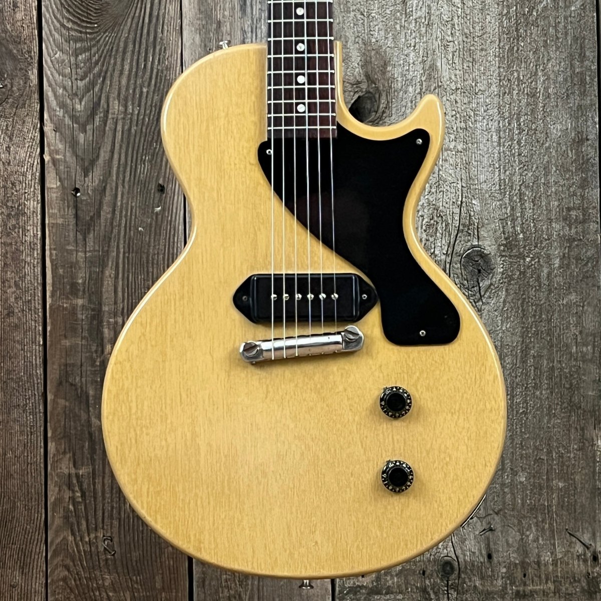 SOLD - Gibson Les Paul Jr. 1956 TV Yellow - Mahar's Vintage Guitars