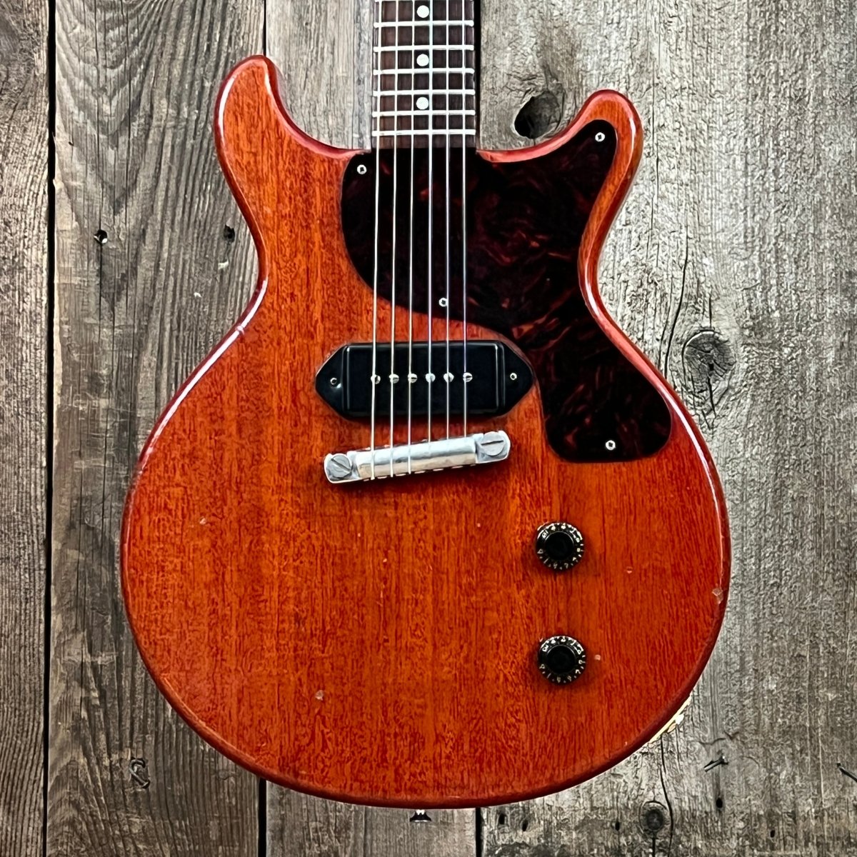 SOLD - Gibson Les Paul Jr. Double Cut 1961 Cherry - Mahar's Vintage Guitars