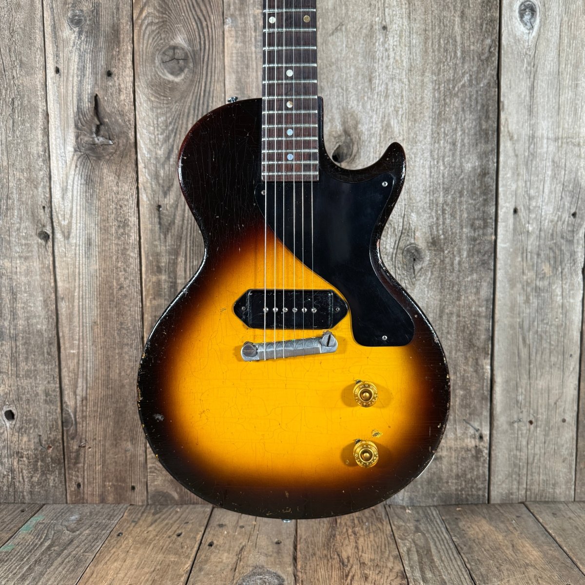 SOLD - Gibson Les Paul Junior 1955 Sunburst - Mahar's Vintage Guitars