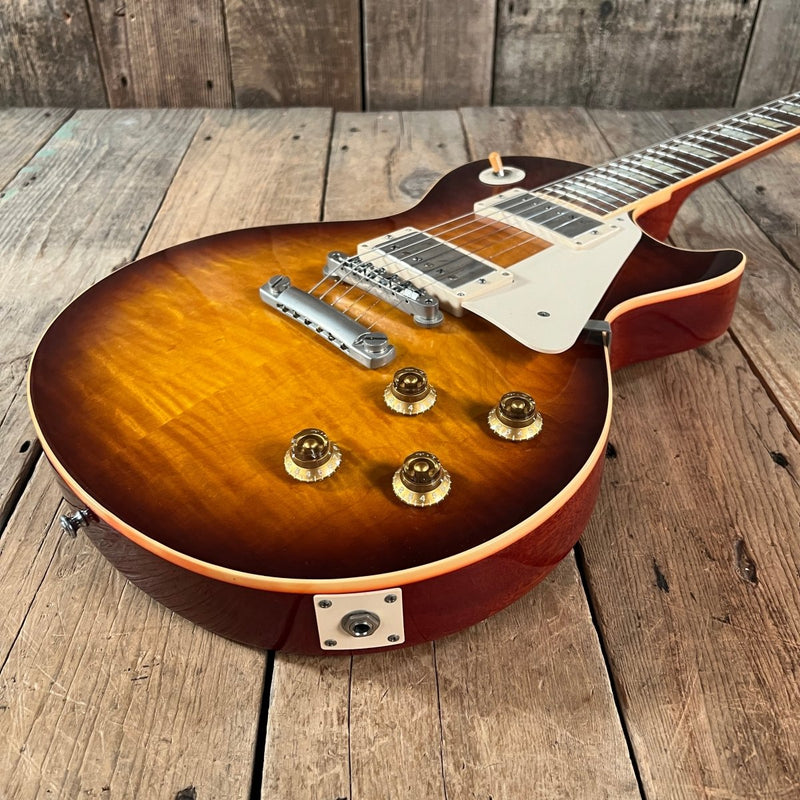 SOLD - Gibson Les Paul R9 Historic 1959 Reissue Near Mint with COA 2005 Faded Tobacco Burst - Mahar's Vintage Guitars