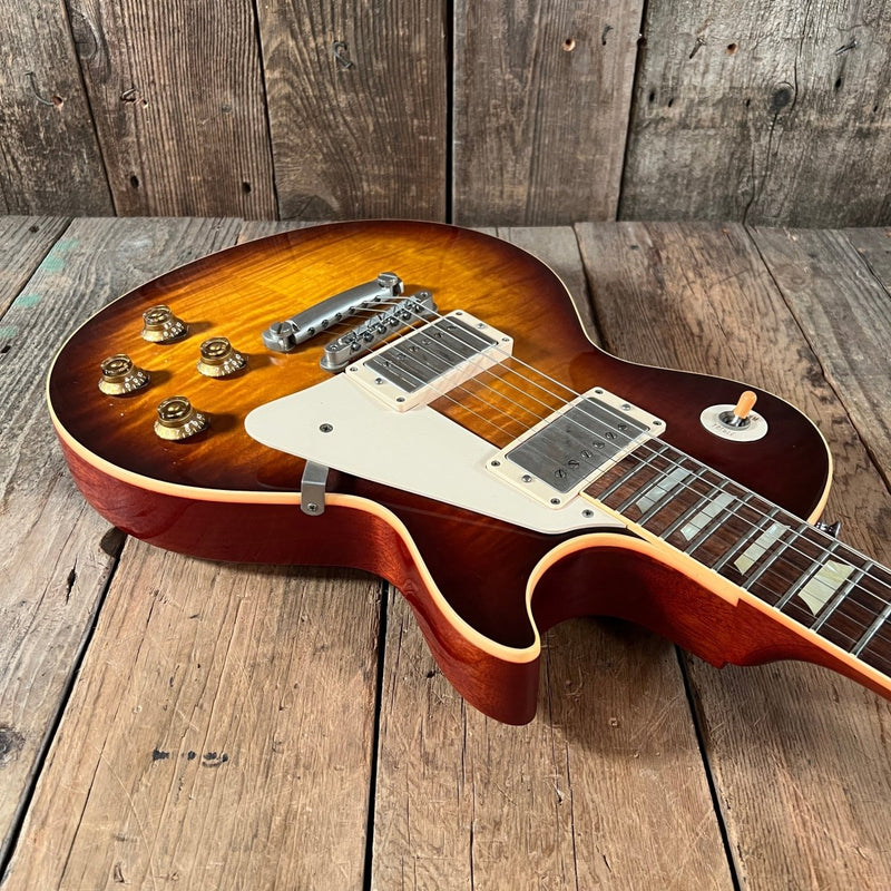 SOLD - Gibson Les Paul R9 Historic 1959 Reissue Near Mint with COA 2005 Faded Tobacco Burst - Mahar's Vintage Guitars