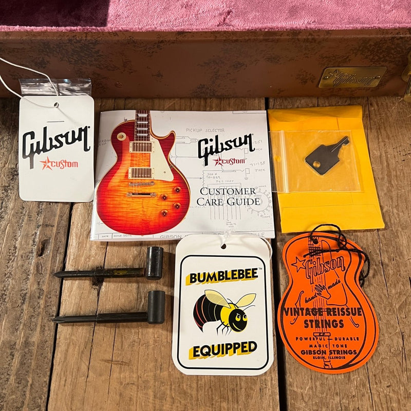 SOLD - Gibson Les Paul R9 Historic 1959 Reissue Near Mint with COA 2005 Faded Tobacco Burst - Mahar's Vintage Guitars
