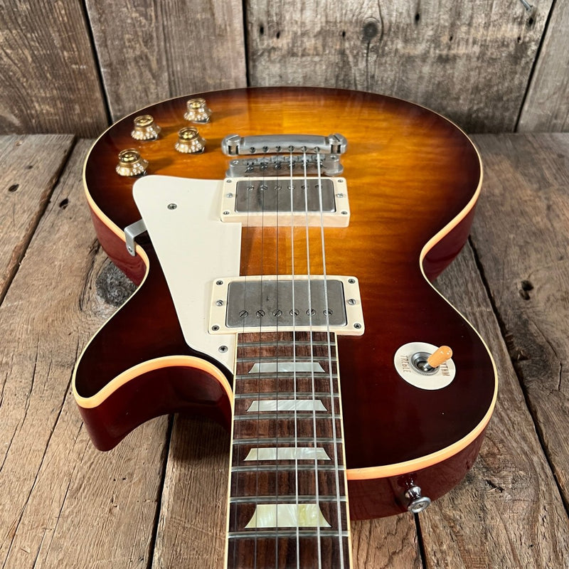 SOLD - Gibson Les Paul R9 Historic 1959 Reissue Near Mint with COA 2005 Faded Tobacco Burst - Mahar's Vintage Guitars