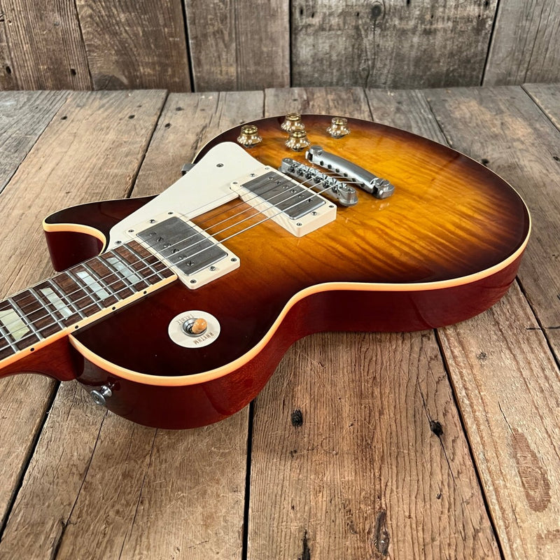 SOLD - Gibson Les Paul R9 Historic 1959 Reissue Near Mint with COA 2005 Faded Tobacco Burst - Mahar's Vintage Guitars