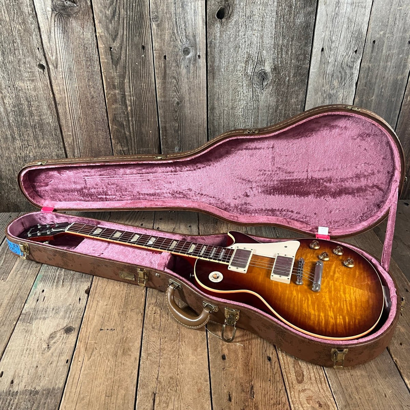 SOLD - Gibson Les Paul R9 Historic 1959 Reissue Near Mint with COA 2005 Faded Tobacco Burst - Mahar's Vintage Guitars