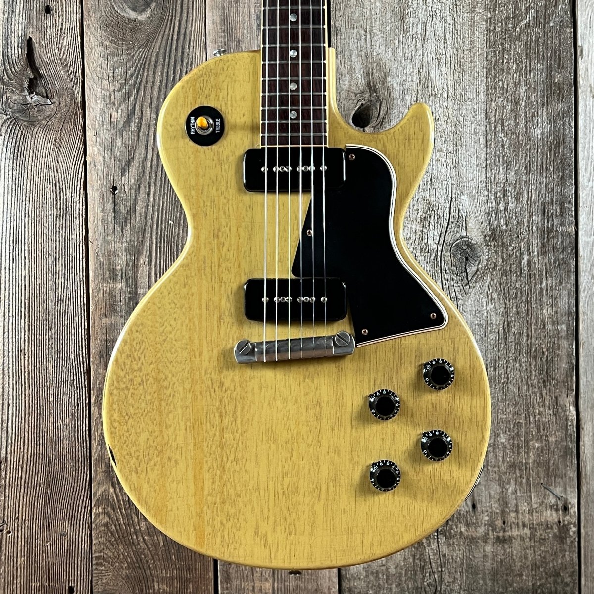SOLD - Gibson Les Paul Special '60 Historic Reissue Murphy Aged 50s Neck 2007 TV Yellow - Mahar's Vintage Guitars