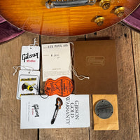 SOLD - Gibson Les Paul Standard 1959 Reissue Tom Murphy Painted & Aged Brazilian Wildwood 2018 Royal Teaburst - Mahar's Vintage Guitars