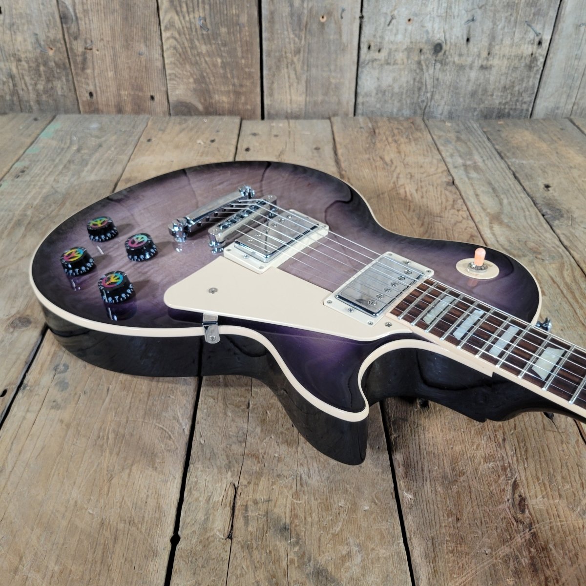SOLD - Gibson Les Paul Standard 2014 Peace Purple Burst with Original Hard Case - Mahar's Vintage Guitars