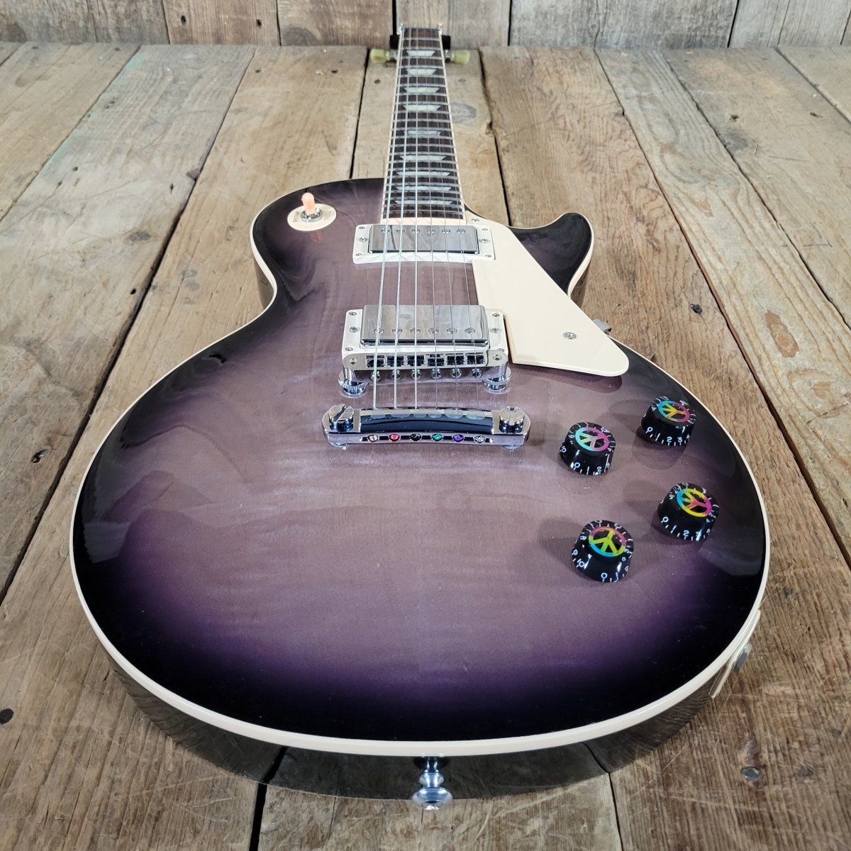 SOLD - Gibson Les Paul Standard 2014 Peace Purple Burst with Original Hard Case - Mahar's Vintage Guitars