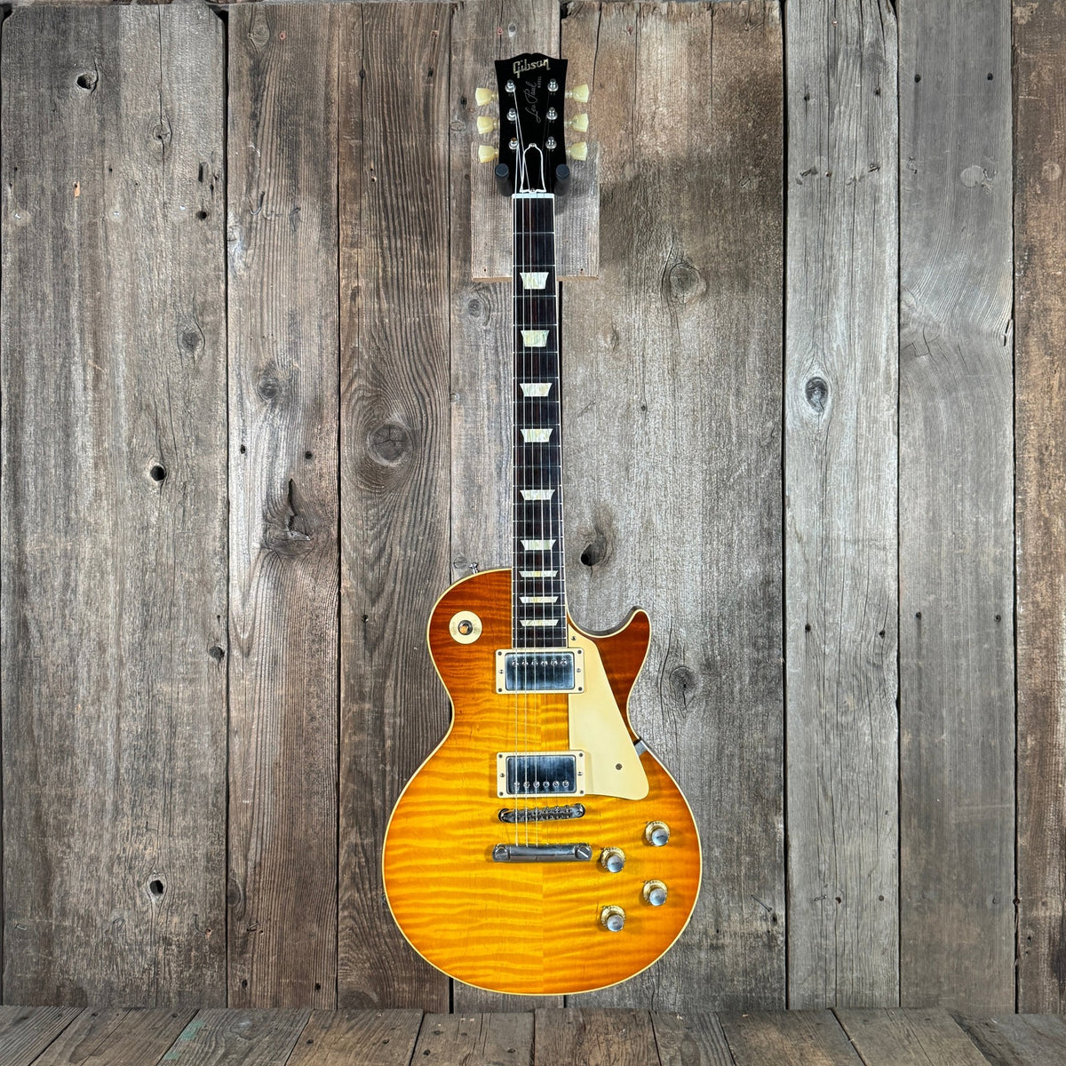 SOLD - Gibson Les Paul Standard '60 Wildwood 2019 Iced Tea Burst R0 1960 Reissue - Mahar's Vintage Guitars