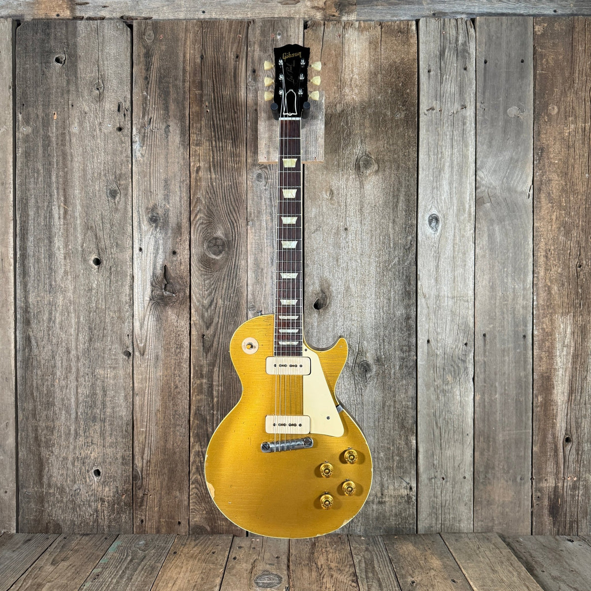 SOLD - Gibson Les Paul Standard Goldtop All Gold 1954 - Mahar's Vintage Guitars