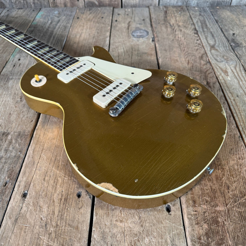 SOLD - Gibson Les Paul Standard Goldtop All Gold 1954 - Mahar's Vintage Guitars