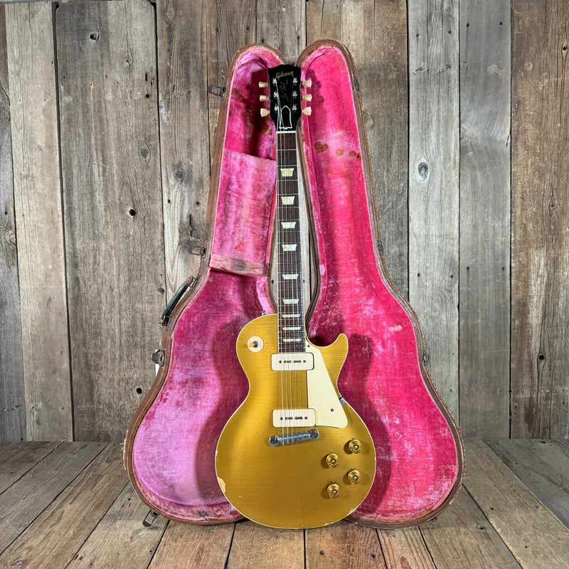 SOLD - Gibson Les Paul Standard Goldtop All Gold 1954 - Mahar's Vintage Guitars