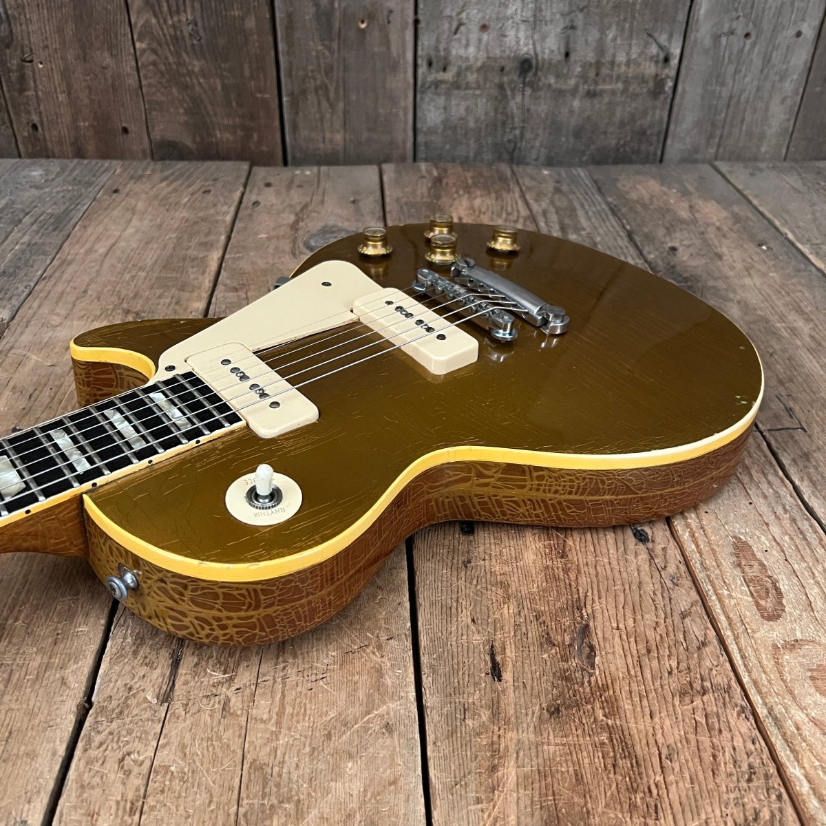 SOLD - Gibson Les Paul Standard P - 90 Gold Top 1969 1970 - Mahar's Vintage Guitars