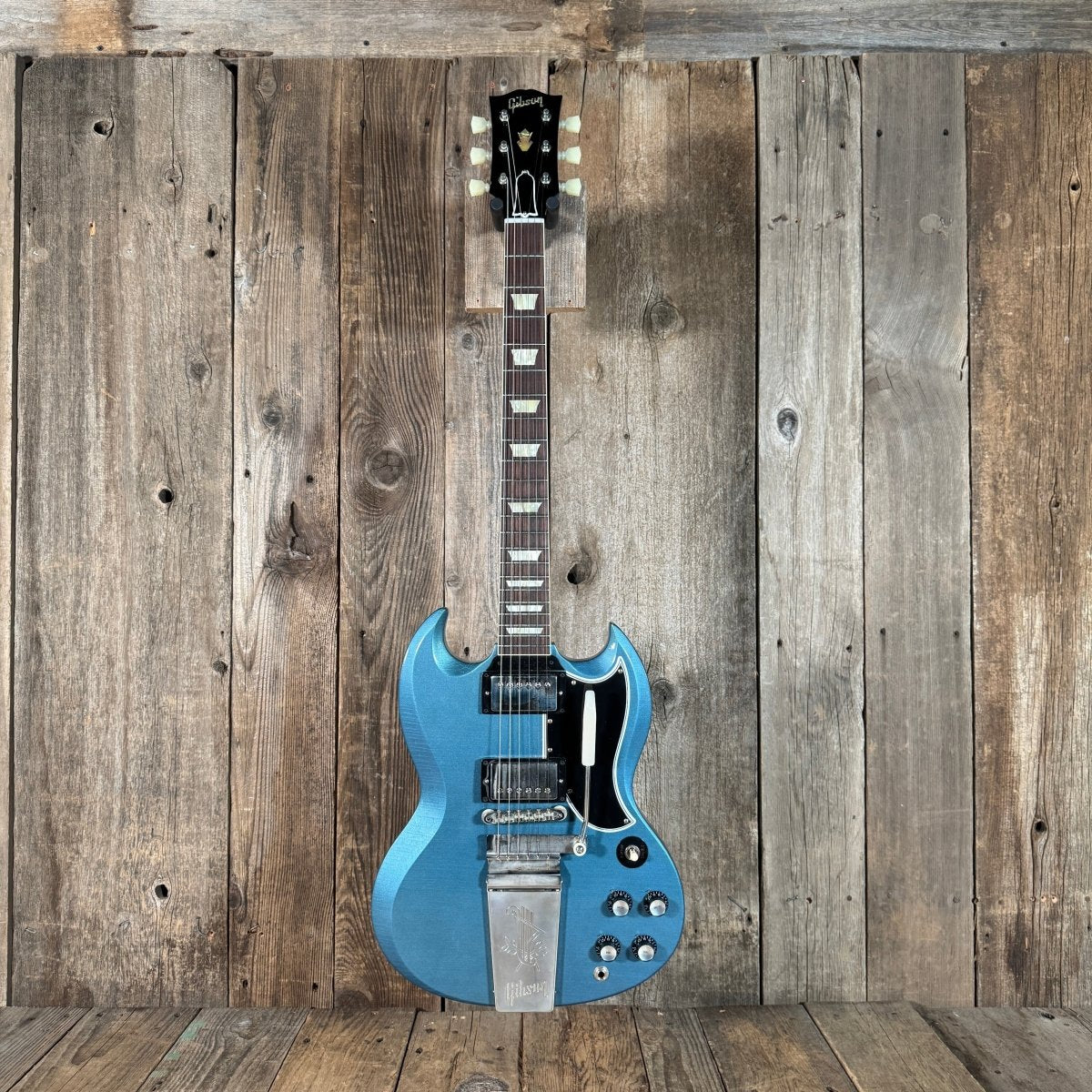 SOLD - Gibson Murphy Lab 64 SG Standard Pelham Blue 2023 - Mahar's Vintage Guitars