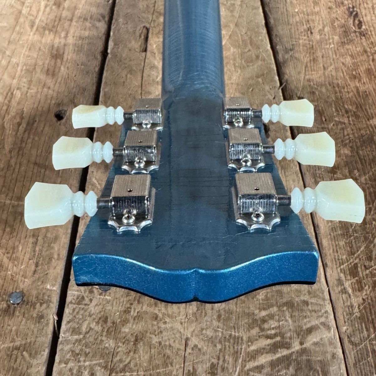 SOLD - Gibson Murphy Lab 64 SG Standard Pelham Blue 2023 - Mahar's Vintage Guitars