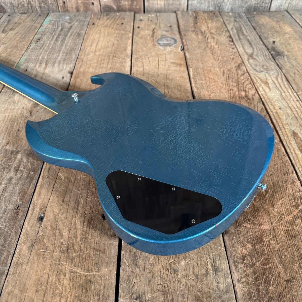 SOLD - Gibson Murphy Lab 64 SG Standard Pelham Blue 2023 - Mahar's Vintage Guitars