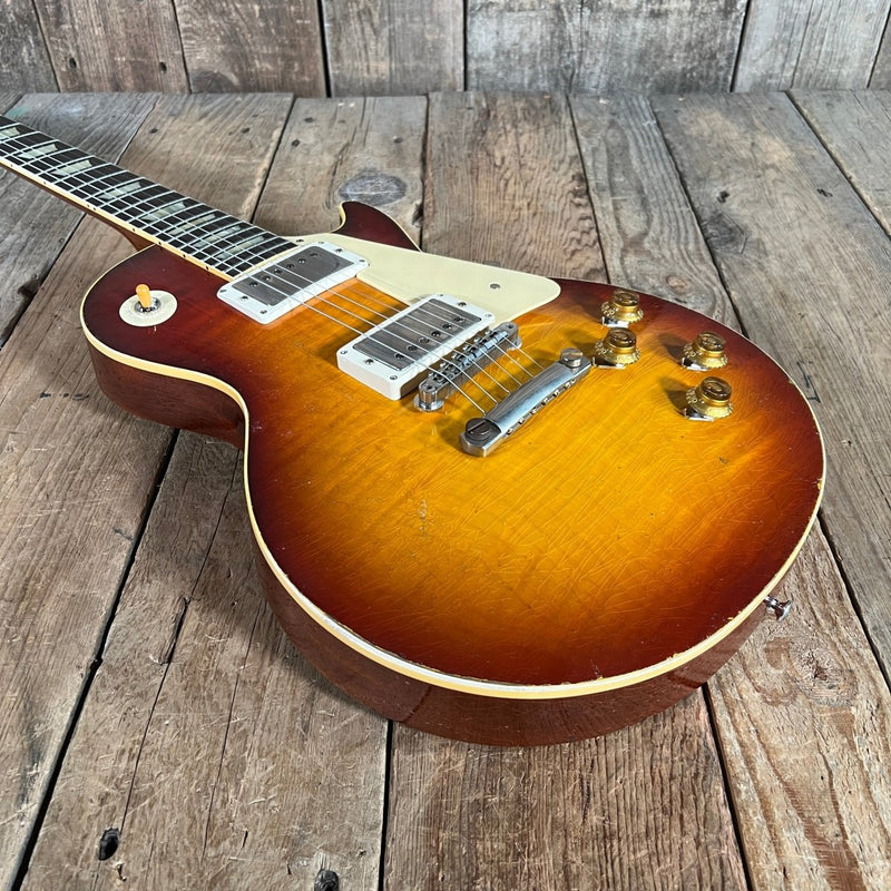 SOLD - Gibson Murphy Lab Les Paul Standard R9 Custom Shop Heavy Aged 2022 Sunburst - Mahar's Vintage Guitars