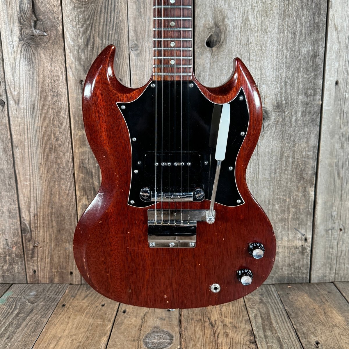 SOLD - Gibson SG Junior one of 561 made in 1968 Cherry - Mahar's Vintage Guitars