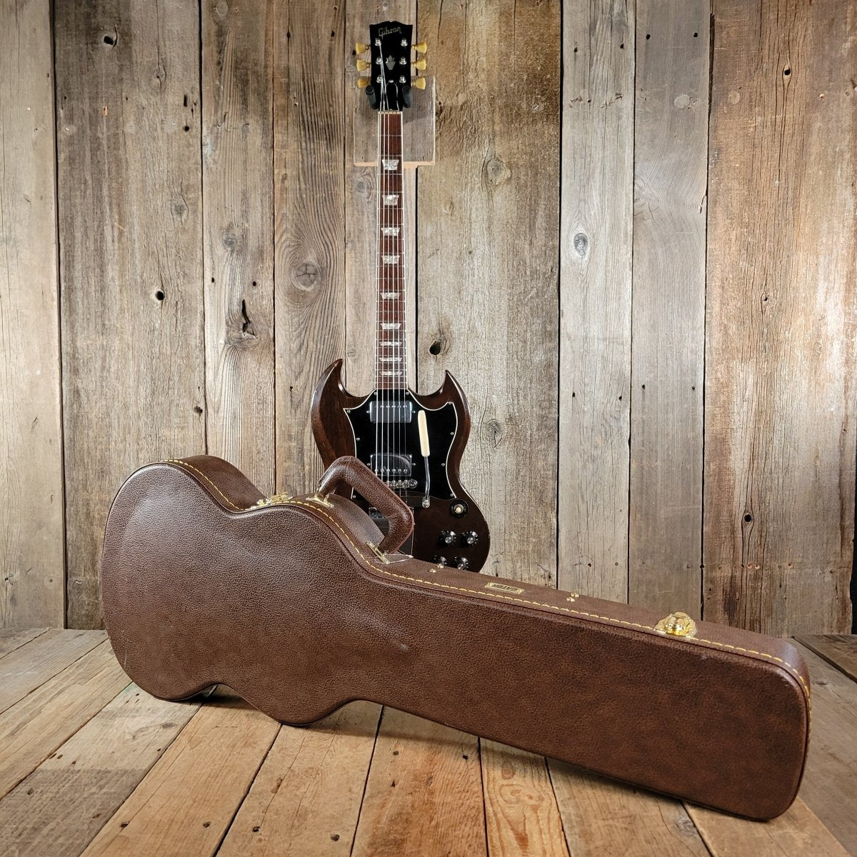 SOLD - Gibson SG Standard Walnut Maestro Lyre Vibrola No Breaks