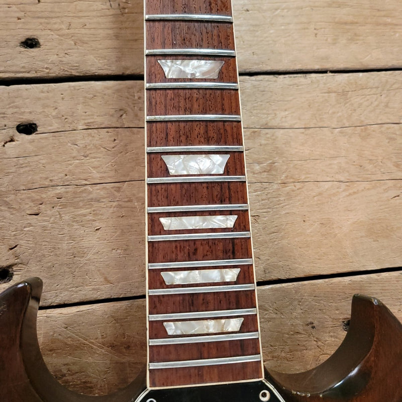 SOLD - Gibson SG Standard Walnut Maestro Lyre Vibrola No Breaks 1971 - Mahar's Vintage Guitars