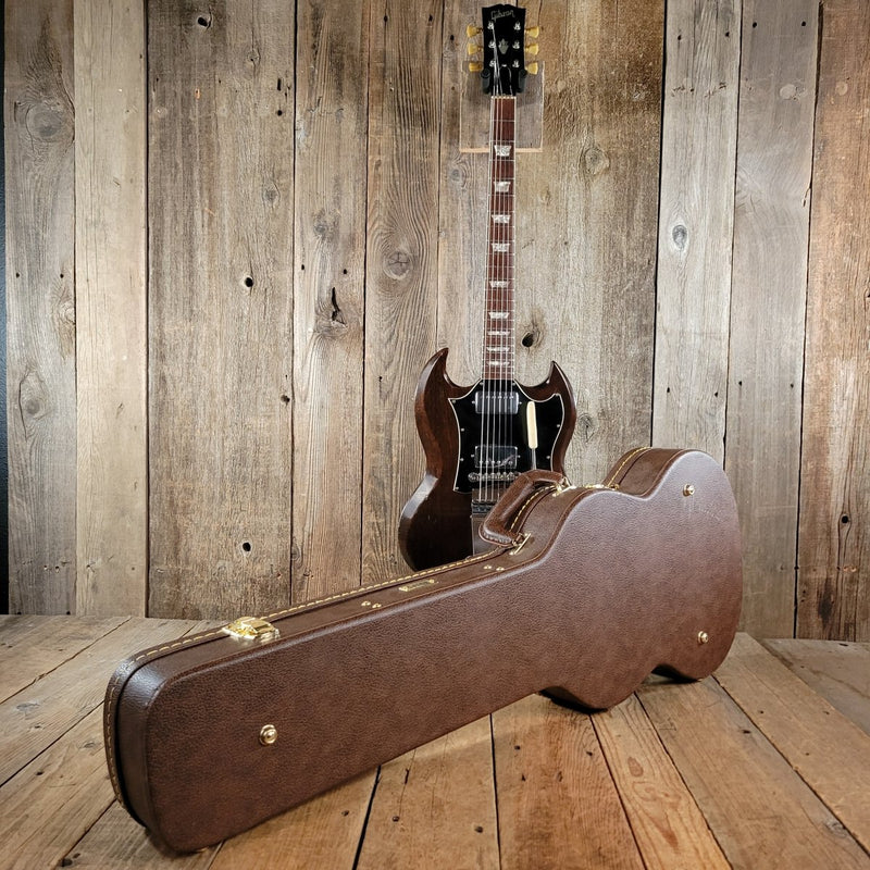 SOLD - Gibson SG Standard Walnut Maestro Lyre Vibrola No Breaks 1971 - Mahar's Vintage Guitars