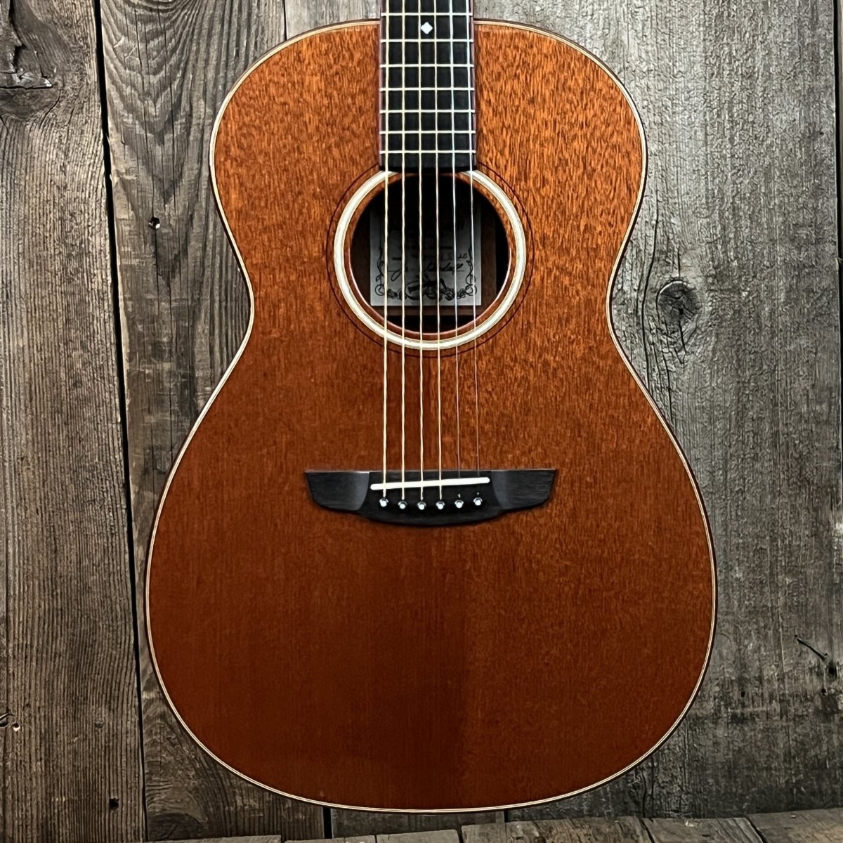 SOLD - Goodall Guitars AHPMH - 14 Mahogany Parlor Guitar 2020 - Mahar's Vintage Guitars