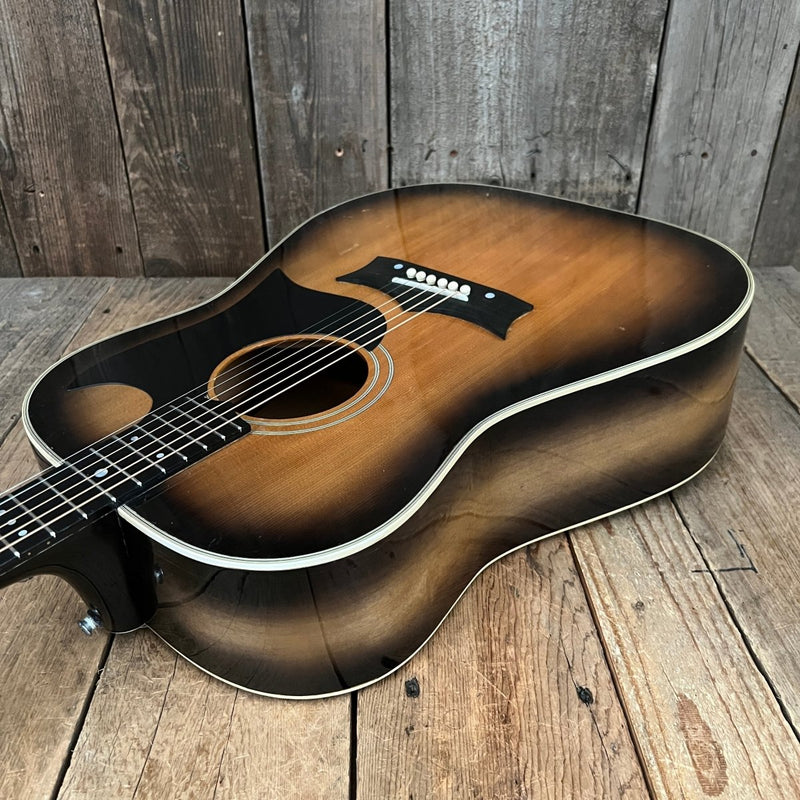 SOLD - Grammer G50 Johnny Cash Signature Model 1965 - 1969 Sunburst - Mahar's Vintage Guitars