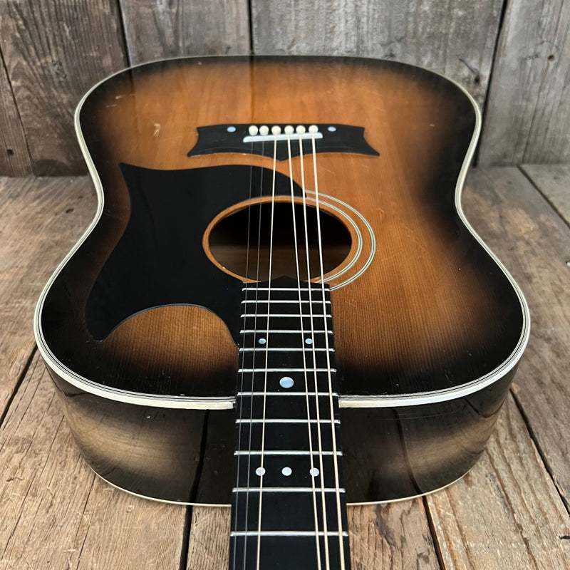 SOLD - Grammer G50 Johnny Cash Signature Model 1965 - 1969 Sunburst - Mahar's Vintage Guitars