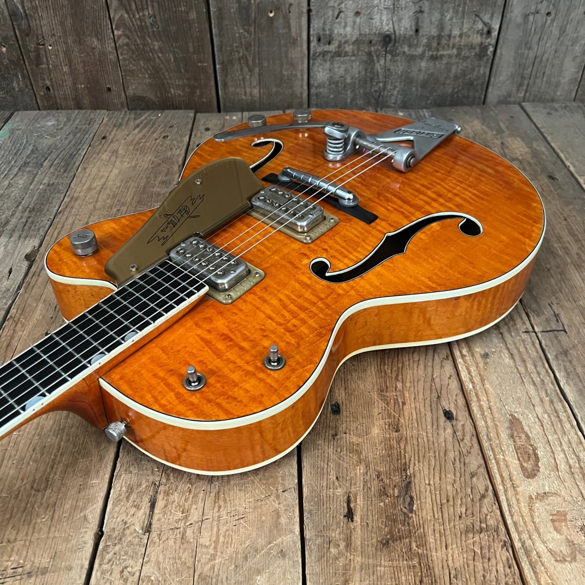 SOLD - Gretsch 6120 Chet Atkins 1960 Orange - Mahar's Vintage Guitars