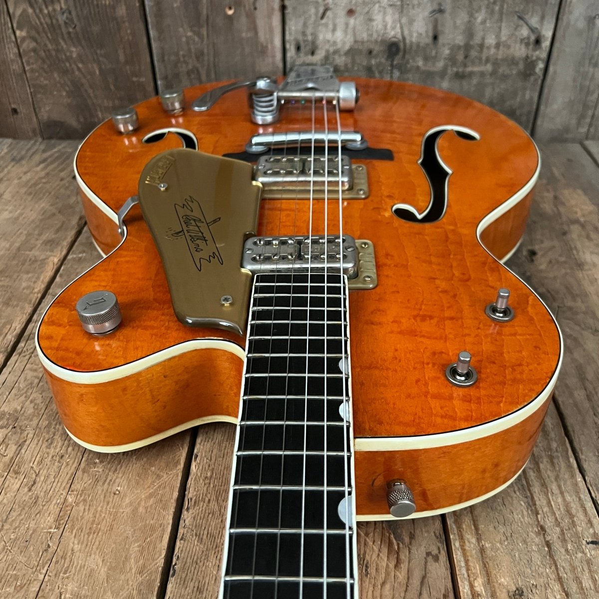SOLD - Gretsch 6120 Chet Atkins 1960 Orange - Mahar's Vintage Guitars