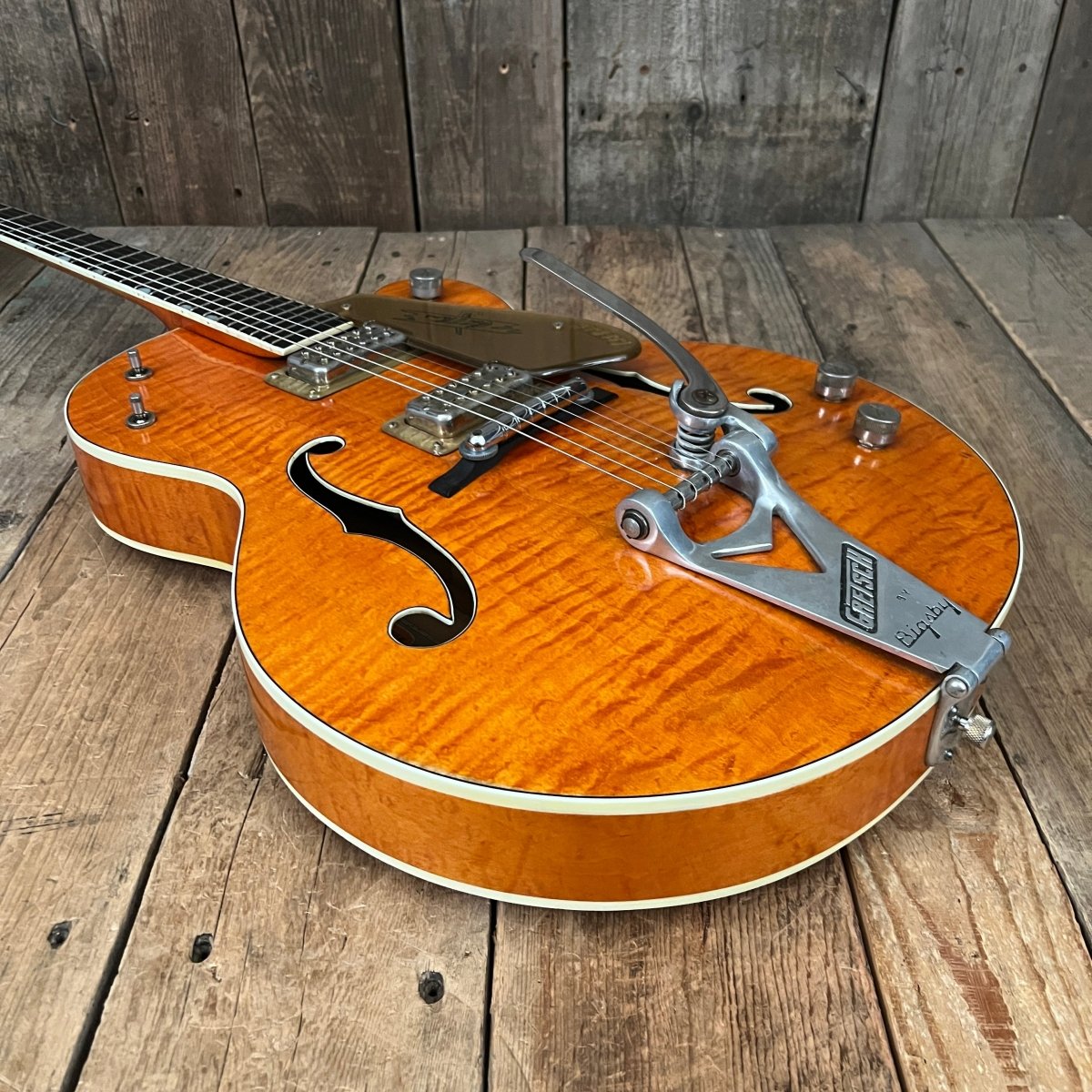 SOLD - Gretsch 6120 Chet Atkins 1960 Orange - Mahar's Vintage Guitars