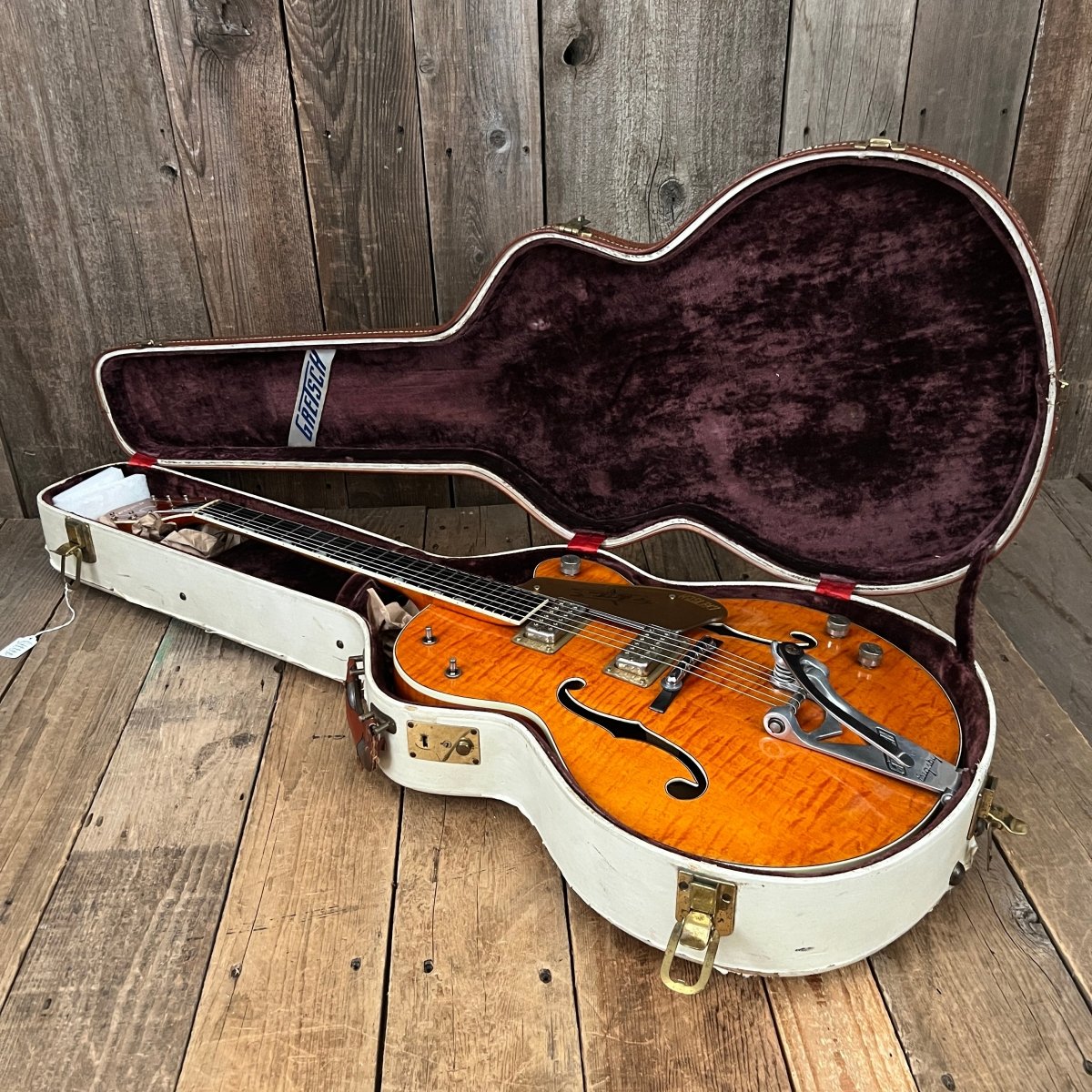 SOLD - Gretsch 6120 Chet Atkins 1960 Orange - Mahar's Vintage Guitars