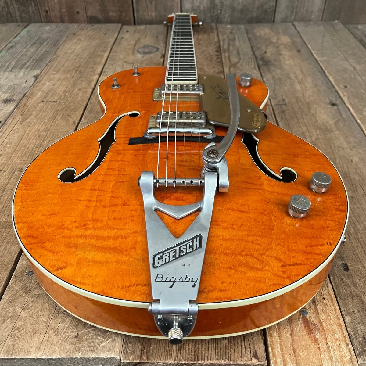 SOLD - Gretsch 6120 Chet Atkins 1960 Orange - Mahar's Vintage Guitars