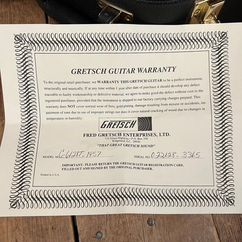 SOLD - Gretsch Duo - Jet G6128T - 57 2002 Black - Mahar's Vintage Guitars