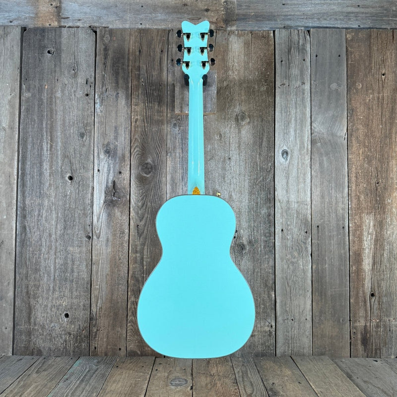 SOLD - Gretsch G5021E Rancher Penguin Parlor 2021 Mint GreenMetallic - Mahar's Vintage Guitars