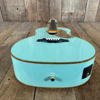 SOLD - Gretsch G5021E Rancher Penguin Parlor 2021 Mint GreenMetallic - Mahar's Vintage Guitars