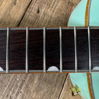 SOLD - Gretsch G5021E Rancher Penguin Parlor 2021 Mint GreenMetallic - Mahar's Vintage Guitars