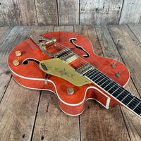 SOLD - Gretsch G6120 Chet Atkins Made in Japan 2004 Orange - Mahar's Vintage Guitars